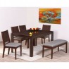 COMEDOR RUBENS CON 4 SILLAS 467 Y 1 BANCA