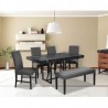 COMEDOR ATALIA CON 4 SILLAS Y 1 BANCA